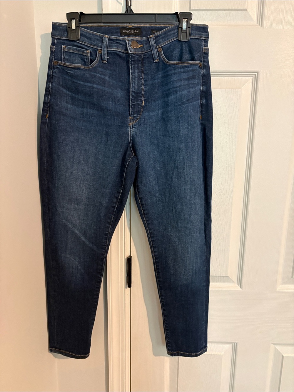 Banana Republic Dark Blue High Waisted Stretch Jeans